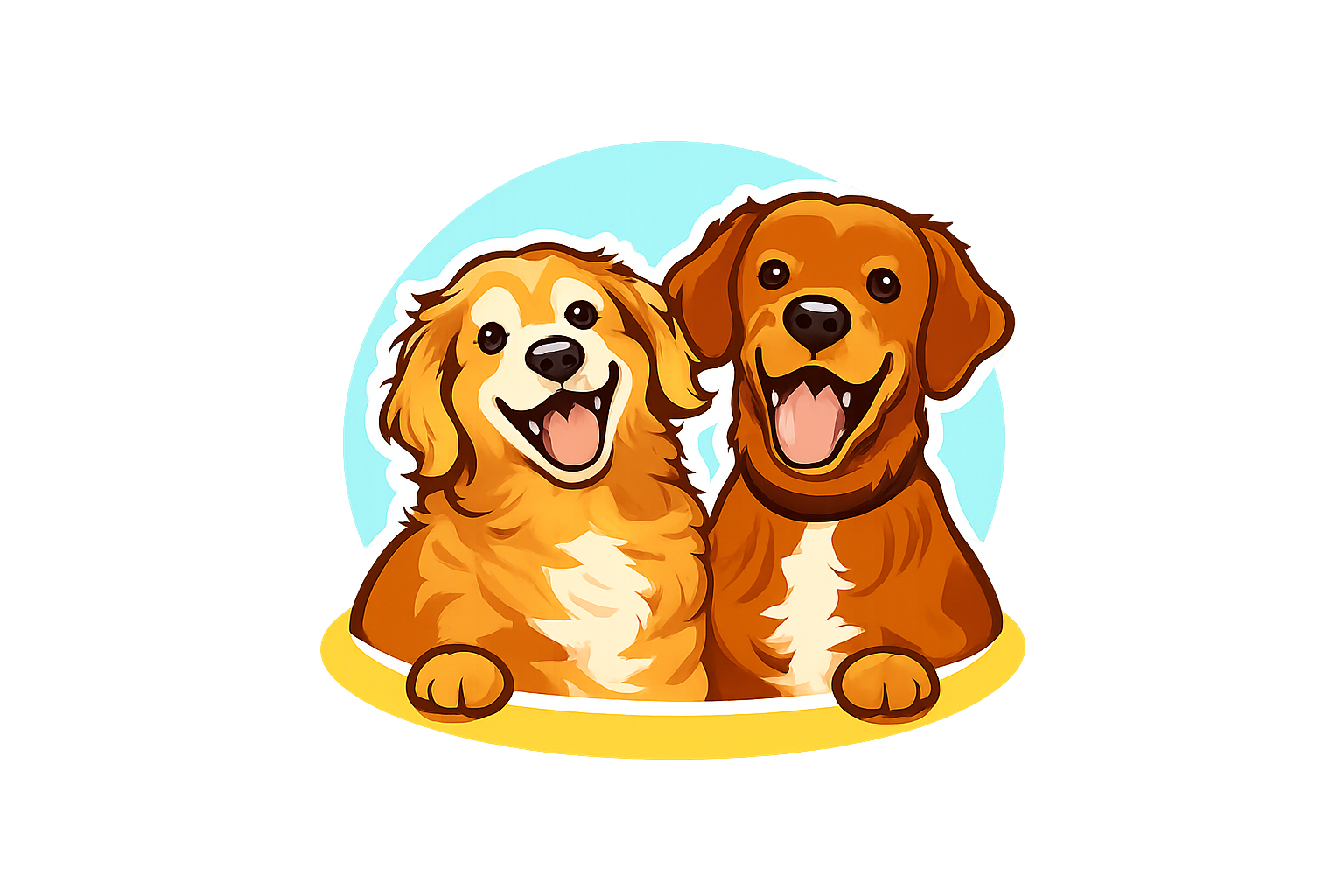 CanMyDogEat logo – two friendly dogs